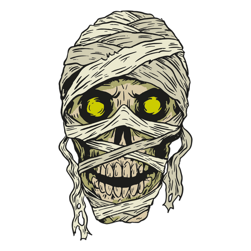Personagem de Halloween monstro múmia Desenho PNG