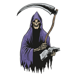 Grim reaper Halloween character PNG Design