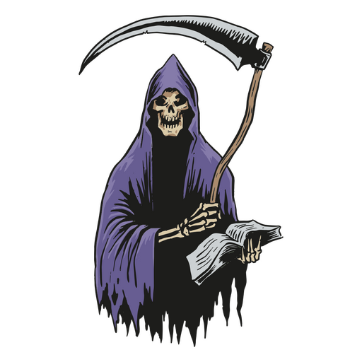 Grim reaper Halloween character PNG Design