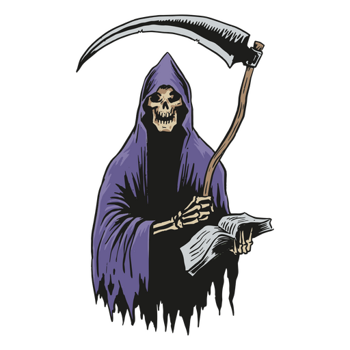 Grim reaper personaje de Halloween Diseño PNG