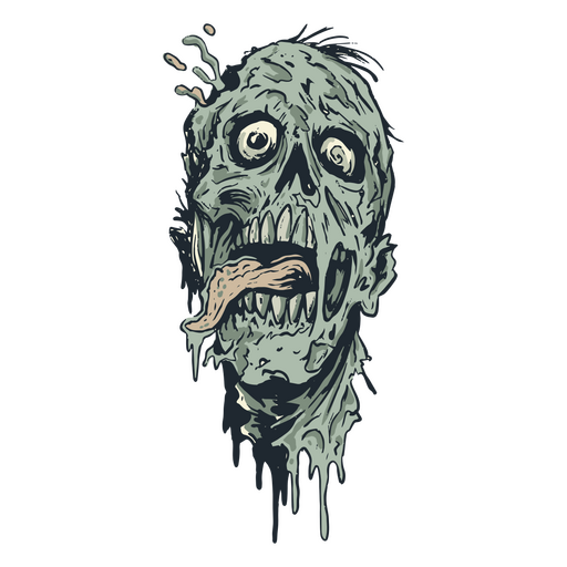 Personaje de Halloween zombi Diseño PNG