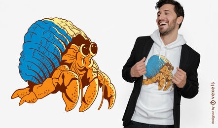 Hermit Crab character t-shirt design
