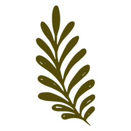 Greenish Branch With Multiple Leaves PNG & SVG Design For T-Shirts