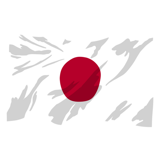 The flag of Japan PNG Design