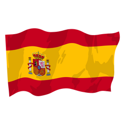 Die Flagge von Spanien PNG-Design
