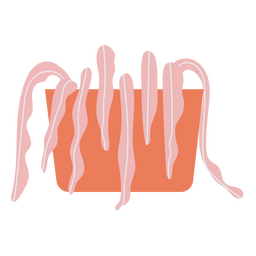 Zarte Zimmerpflanze flach PNG-Design