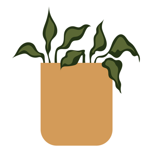 Decoração planta de casa natureza plana Desenho PNG