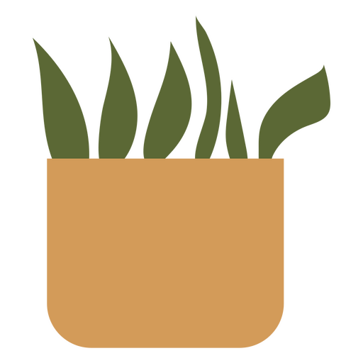 Vaso simples de planta de casa