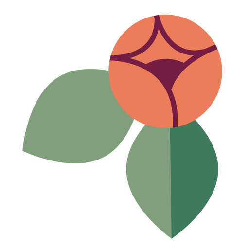 Houseplant flat flower PNG Design