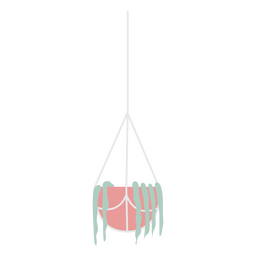 Simple hanging houseplant PNG Design