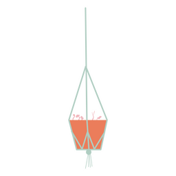 Hängetopf für Zimmerpflanze PNG-Design