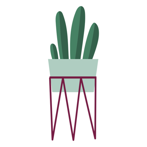 Cactus in a ceramic pot PNG Design