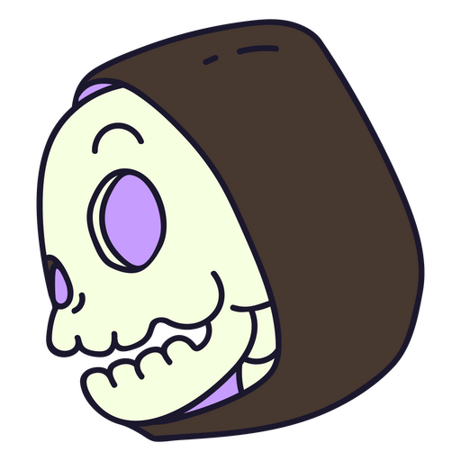Grim reaper side profile character