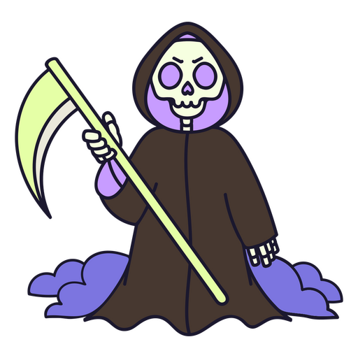 Personagem de morte do ceifador Desenho PNG