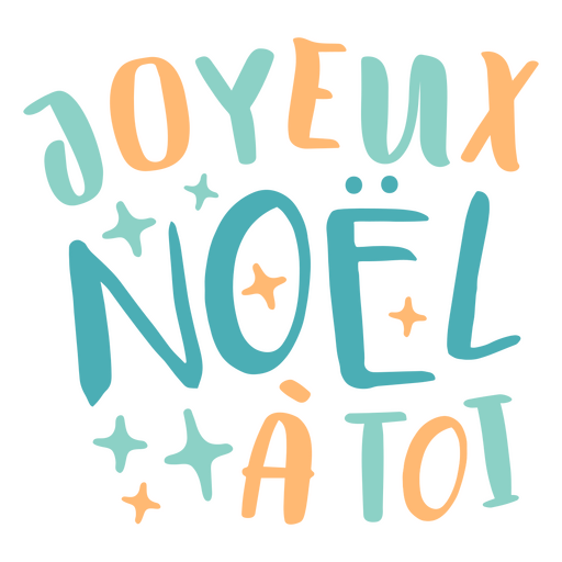Feliz Natal para você - citação francesa Desenho PNG
