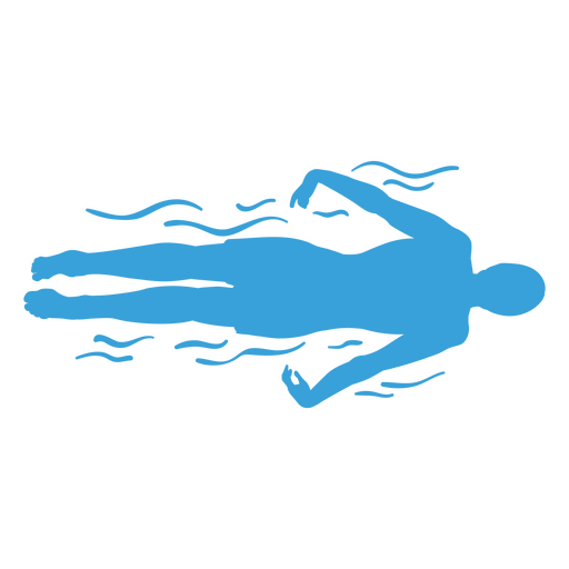 Un nadador realizando el estilo mariposa. Diseño PNG