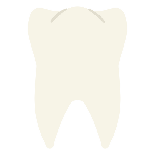 Um close-up de um dente molar Desenho PNG