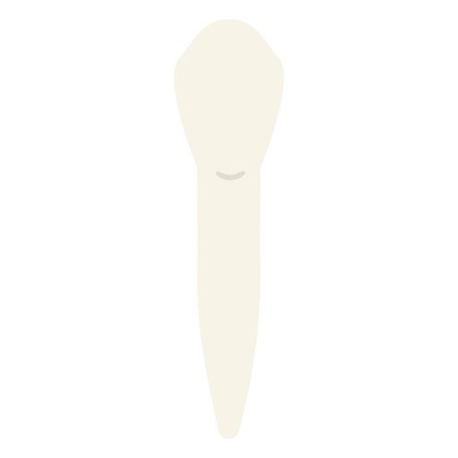 Um close-up de um dente incisivo branco Desenho PNG