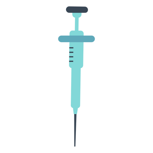 A dental syringe used for administering treatment to the teeth and gums PNG Design
