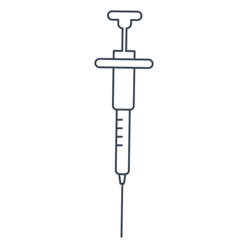 Seringa para administração de anestesia em tratamento odontológico Desenho PNG