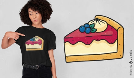 T-Shirt-Design für süße Speisen des Käsekuchens