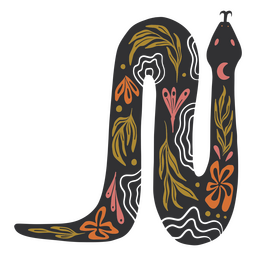 Plantas de serpientes esotéricas Diseño PNG