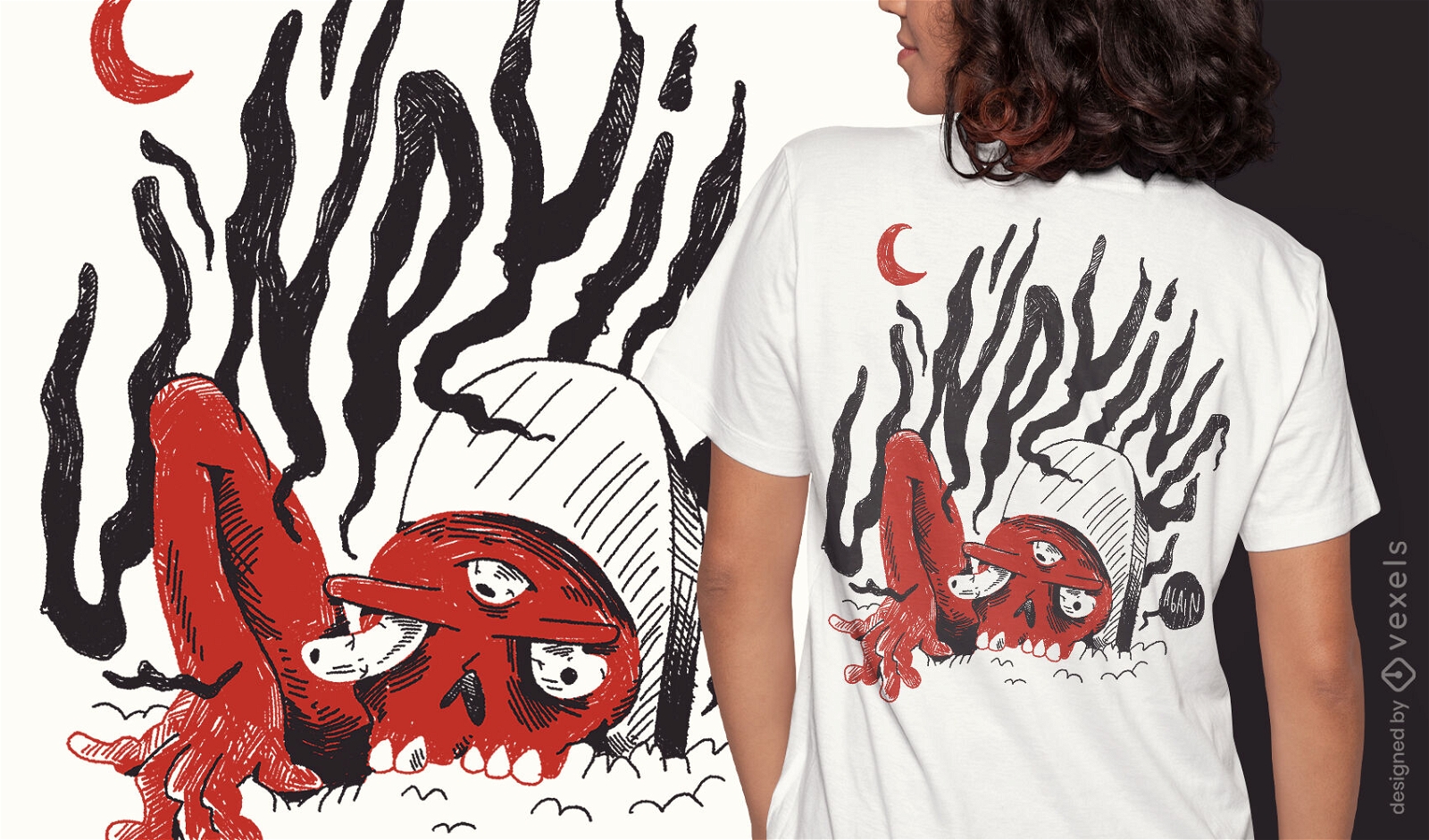 Imortal novamente design de t-shirt vida ap?s a morte
