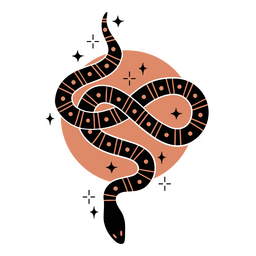 Esoterische Schlangenkreatur PNG-Design