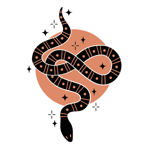 Criatura serpiente esotercal Diseño PNG