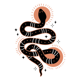 Esoteric snake creature PNG Design