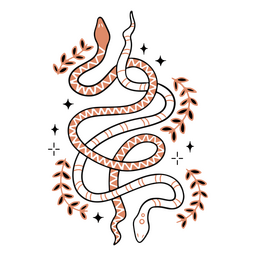 Esoteric snakes PNG Design