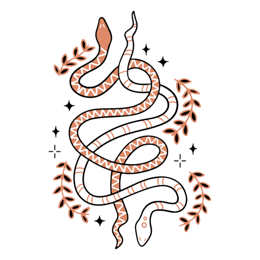 Esoteric snakes PNG Design