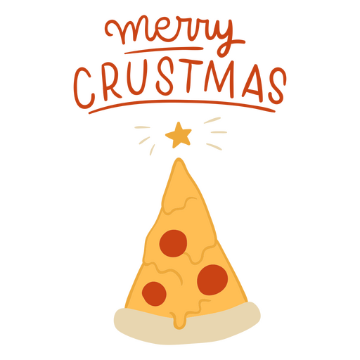Merry crustmas - pun lettering quote PNG Design