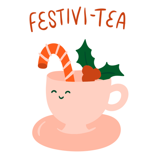 Festivi-tea - citação de letras de trocadilho Desenho PNG