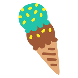 Comida de casquinha de sorvete de aniversário Desenho PNG