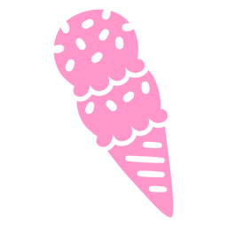 Birthday ice cream cone food cut out PNG Design