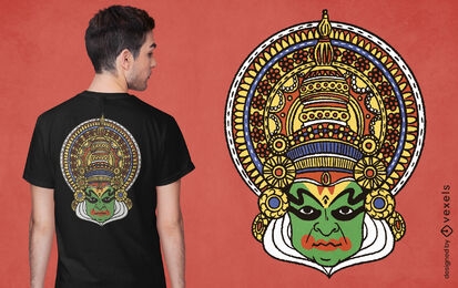 Design de camiseta de decoração de arte e cultura de Kerala