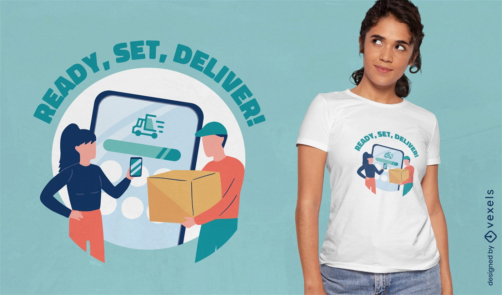 Delivery business quote t-shirt design