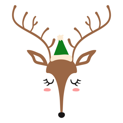 Christmas reindeer character PNG Design