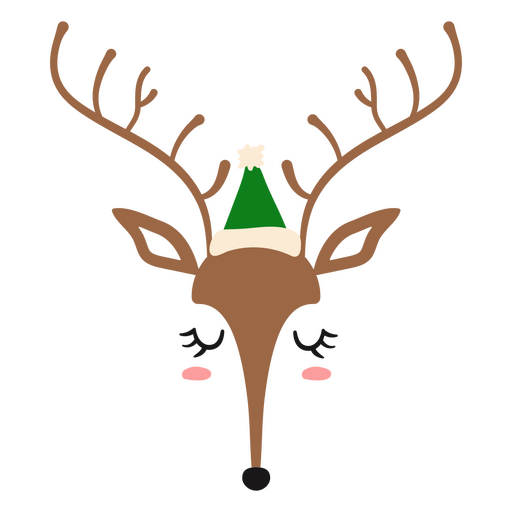 Weihnachtsrentiercharakter PNG-Design