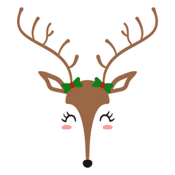 Carácter de arcos de renos de Navidad Diseño PNG