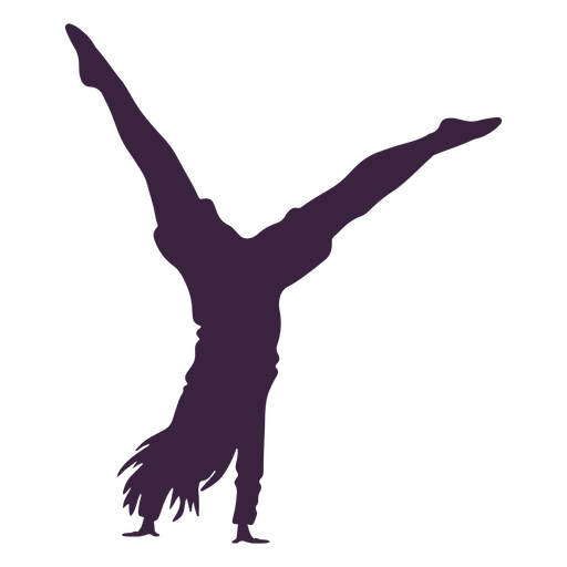 gymnastics silhouette cartwheel