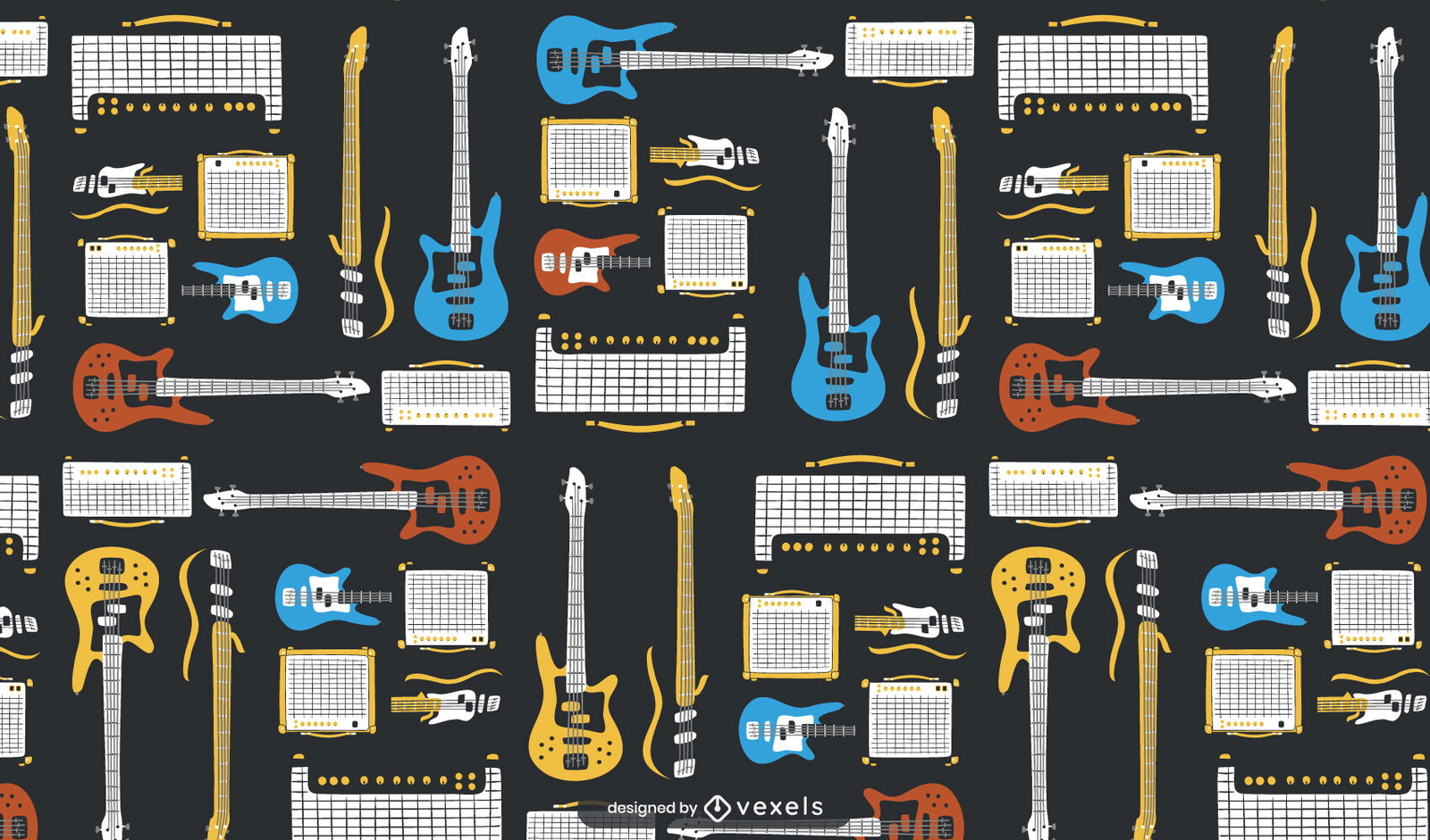 Design de padrão de guitarra e amplificadores