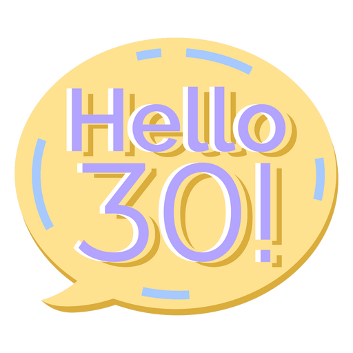 Hello to your 30 years PNG Design
