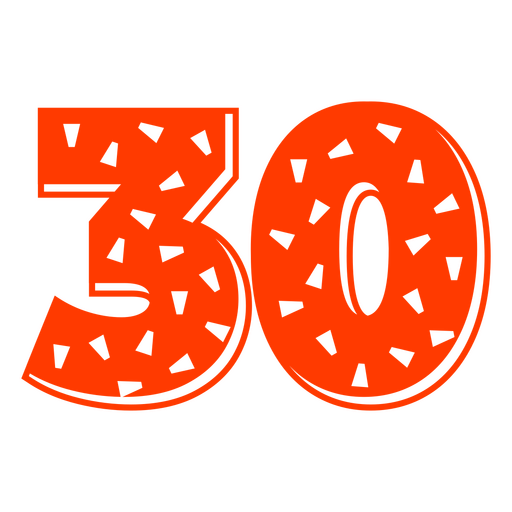 30 years sticker PNG Design