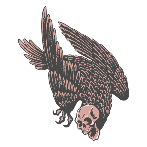 Personaje de monstruo de pájaro de Halloween Diseño PNG