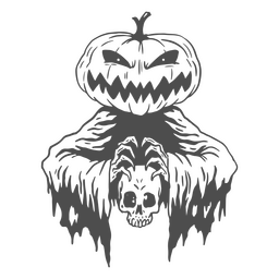 Sleepy hollow Halloween line art character PNG Design Transparent PNG