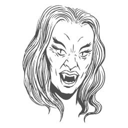 Vampire monster Halloween line art character PNG Design Transparent PNG