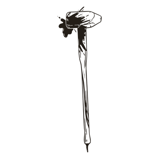 Bloody hammer PNG Design