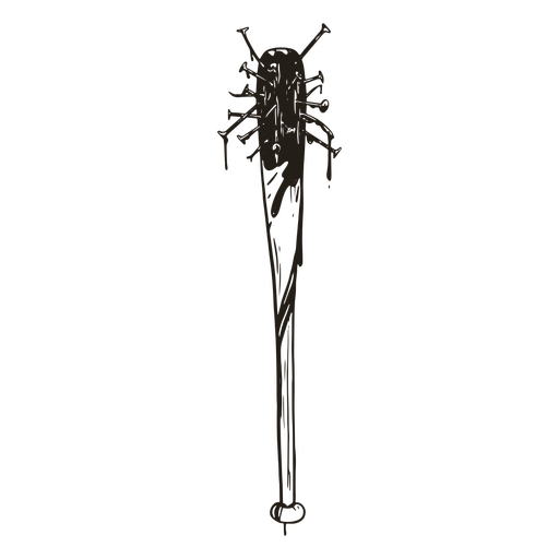 Bloody spiked bat PNG Design